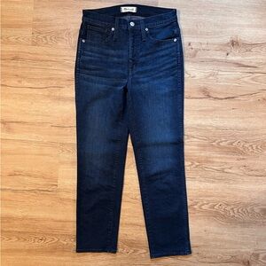 Madewell Stovepipe Dark Blue Straight Leg Jeans Size 25